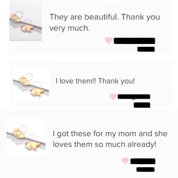 π2/$30 New Anthro Gold Ginkgo Leaf Earrings - Picture 5 of 5